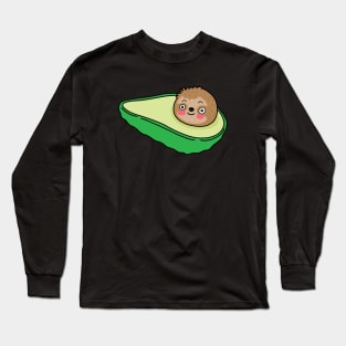 Avocado Sloth Long Sleeve T-Shirt